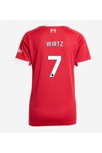 Fotbalové Dres Liverpool Florian Wirtz #7 Dámské Domácí Oblečení 2025-26 Krátký Rukáv